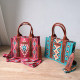 Western Denim Retro Crossbody Shoulder Canvas Handbag