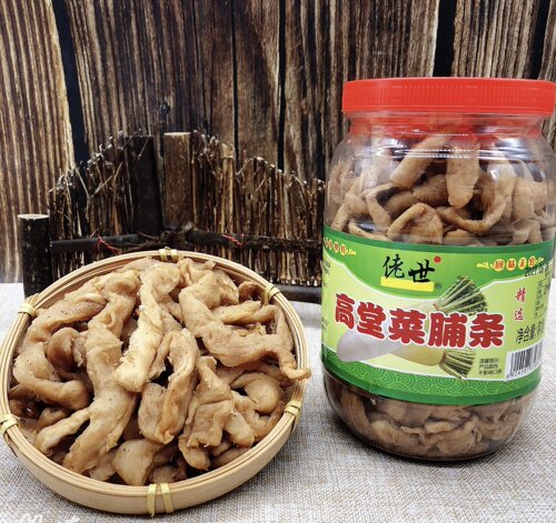 高堂菜脯粒潮汕特产农家自制菜脯条早餐配粥下饭小菜1瓶包邮 - 图1