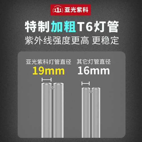 亚光紫科家用紫外线消毒灯紫光杀菌灯除螨宠物移动UV医用臭氧灯管 - 图2