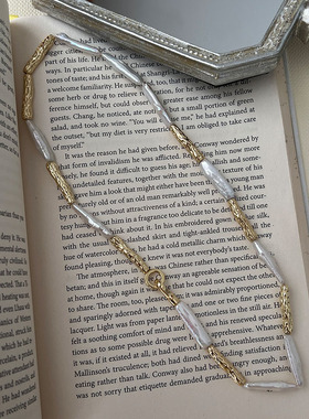 时尚欧美天然巴洛克锁骨链