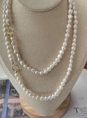 天然巴洛克珍珠项链不规则异形