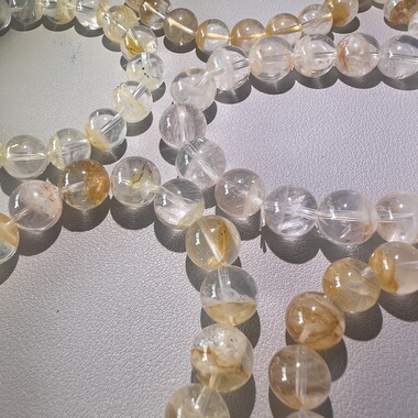 巴西胶花共生兔毛天然水晶凯溪的水晶手链手串近6条 推荐特别水晶