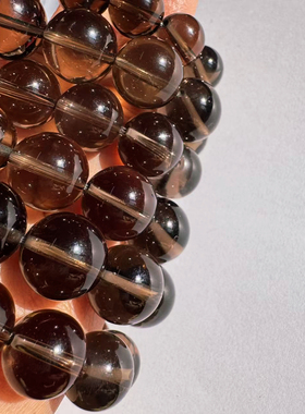 ‌世界各地的Smoky Quartz茶晶天然茶水晶手链手串凯溪推荐