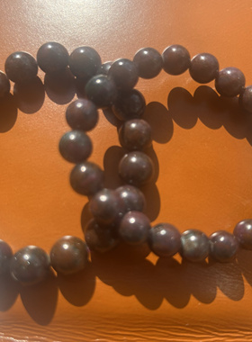 天然红宝石特殊色过紫外线灯红色不怕邪凯溪的水晶一物一拍手串