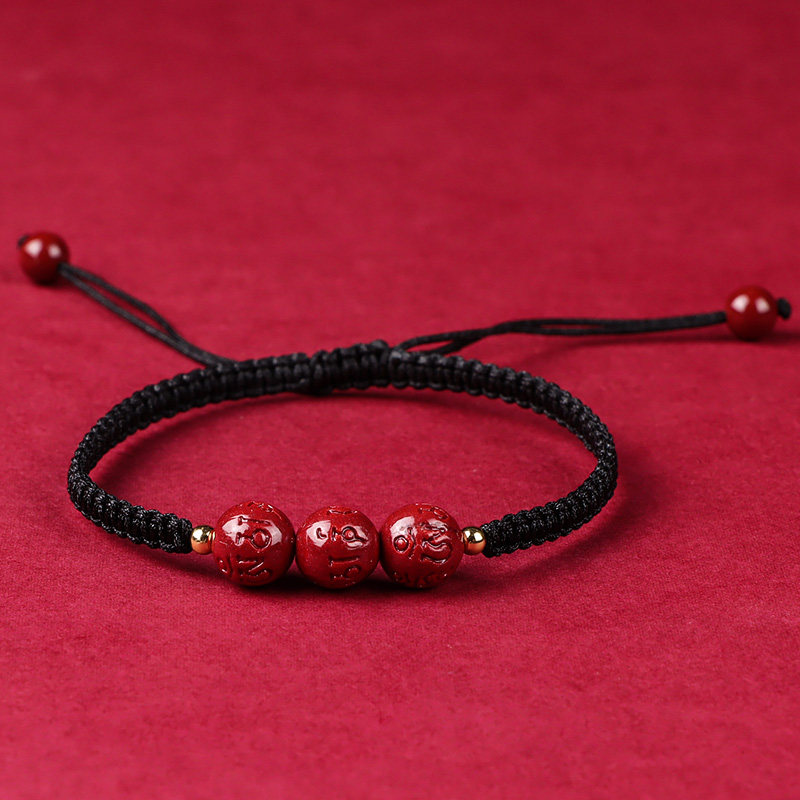紫金沙六字真言红绳编织手链朱砂属相年三生三世单珠情侣款转运珠,淘宝优惠券,粉丝福利购,淘宝优惠卷
