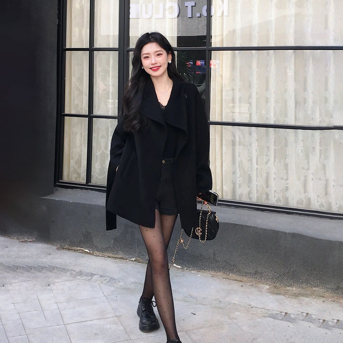 100%羊毛韩系双面呢大衣女超好看小个子高级感收腰气质羊毛呢外套,淘宝优惠券,粉丝福利购,淘宝优惠卷