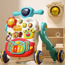 German baby walkway car baby trolley anti-o-type leg multifunction anti-overturning walking toy car