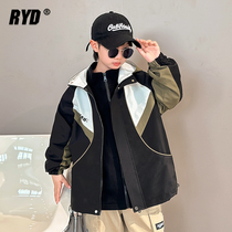 Sun Moon Island Boy Assault Jacket Jacket Spring autumn Childrens clothes Han version loose Fall three-in-one CUHK Tong Autumn clothes