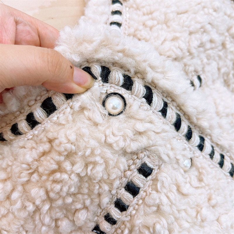 韩韩良品女童小香风夹棉外套冬季2023新款女宝宝洋气时髦秋冬上衣,淘宝优惠券,粉丝福利购,淘宝优惠卷