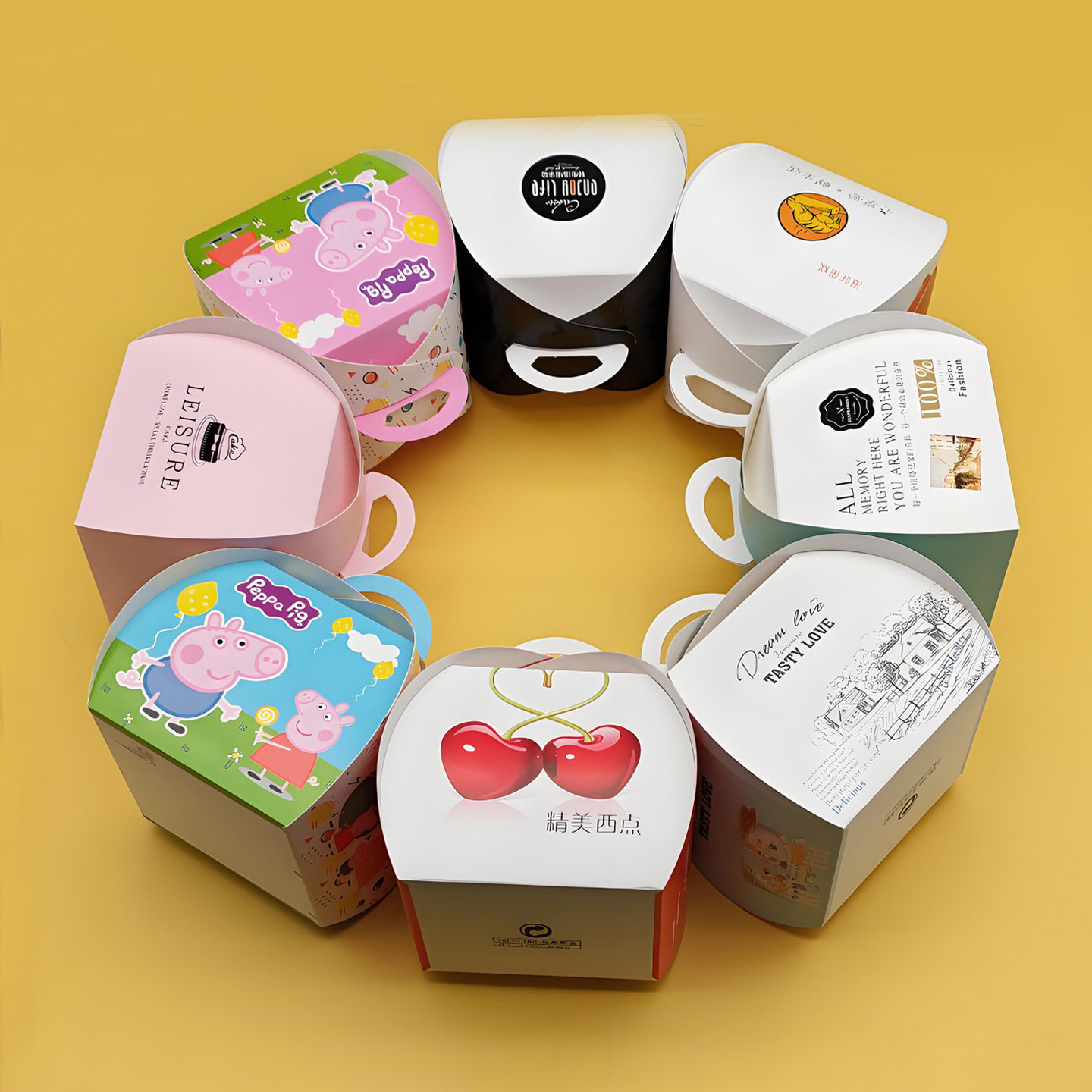 小四开蛋糕盒一次性手提慕斯盒小西点盒烘焙点心包装盒纸盒包邮,淘宝优惠券,粉丝福利购,淘宝优惠卷