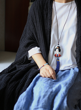 花暖唐宫仕女绿檀夜宴定制项链