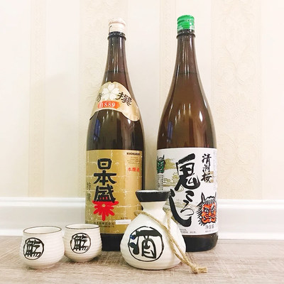 包邮日本原装进口清酒清州樱鬼运清酒日本酒清洲樱鬼酒洋酒1 8l 虎窝淘