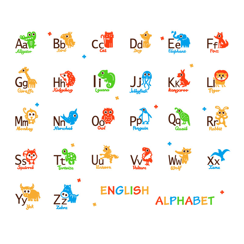 26个英文字母墙贴画儿童房幼儿园墙面布置装饰亚克力3d立体墙贴纸-图3