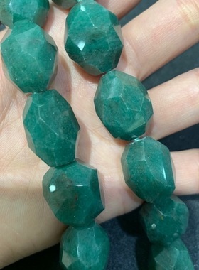 20*14.5MM 欧美款 天然东菱玉项链随形切面 大颗粒珠子 清仓