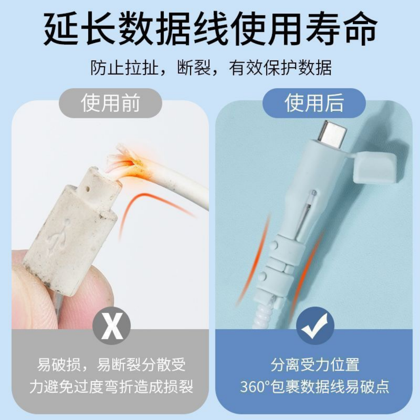 充电线保护套全包裹不易断数据线防断裂软胶套带盖苹果华为安卓线,淘宝优惠券,粉丝福利购,淘宝优惠卷