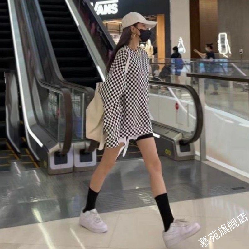 慵懒风中长款时尚无帽2021秋冬卫衣 慕苑卫衣/绒衫