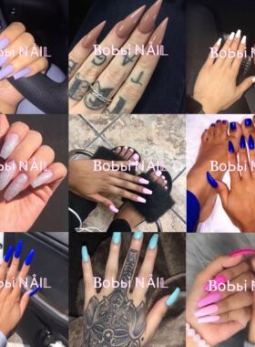 BOBBI NAILS纯色单色可拆卸穿戴光疗甲 欧美甲片贴片成品