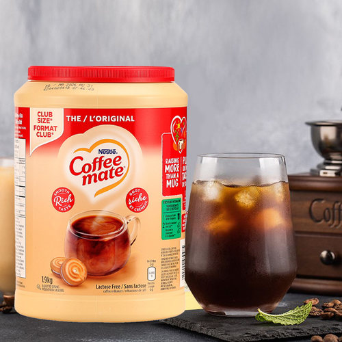 加拿大进口Nestle Coffee Mate雀巢咖啡伴侣无乳糖浓郁原味1.9kg - 图2