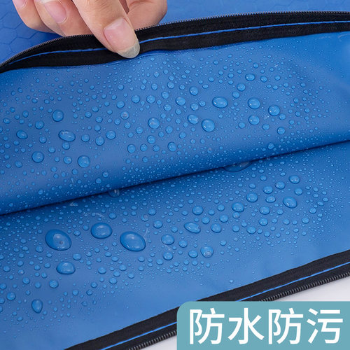 A3文件袋特大号防水资料袋美术包简约8k画袋图纸收纳袋彩色网格拉链袋a3美术袋大容量学生用试卷收纳袋定制 - 图3