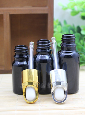 黑色精油瓶空瓶ml100ml玻璃滴管