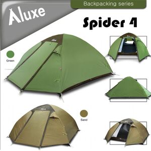 LUXE洛尔斯Spider 4蜘蛛4蜘蛛2 户外野营3-4人韩国铝杆帐篷双人帐