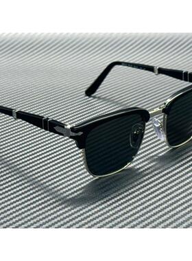 Persol PO3375S 95 58黑色绿色偏光中性50 mm折叠太阳眼镜