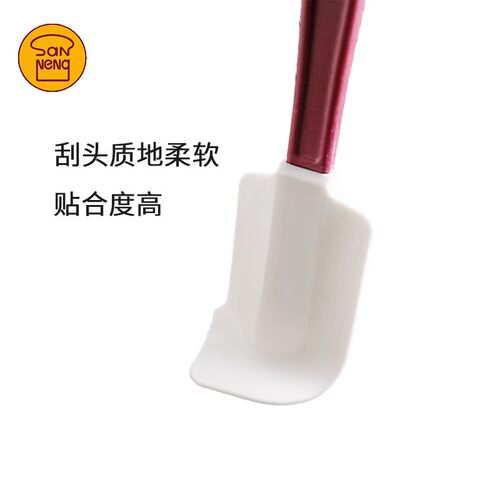 三能硅胶刮刀耐高温巧克力橡皮软刮板蛋糕硅胶铲抹刀搅拌奶油烘焙 - 图3
