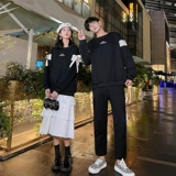 Весенняя небольшая парная одежда для влюбленных, дизайнерская брендовая толстовка, комплект, коллекция 2022, тренд сезона, французский стиль