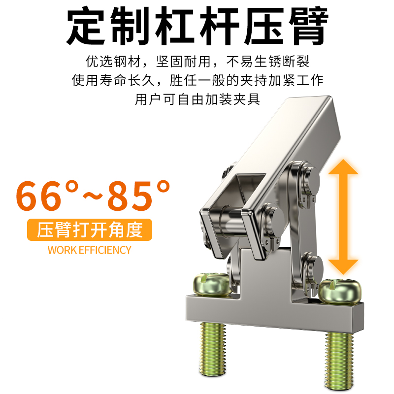 JGL25杠杆气缸压板夹紧模具JGL63ALC-25/32/40/50/80XJGL100斜头 - 图0