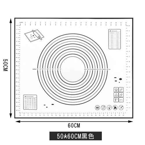 Силиконовый коврик для замешивания, фондан со шкалой