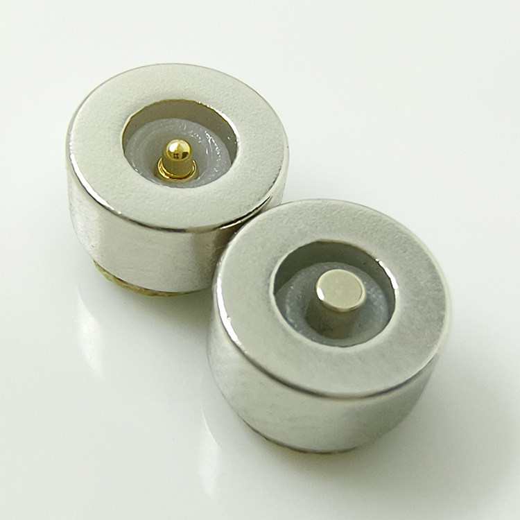 Micro TYPEC 苹果磁吸公头圆型2芯四芯7触点强磁力带灯数据线底座,淘宝优惠券,粉丝福利购,淘宝优惠卷