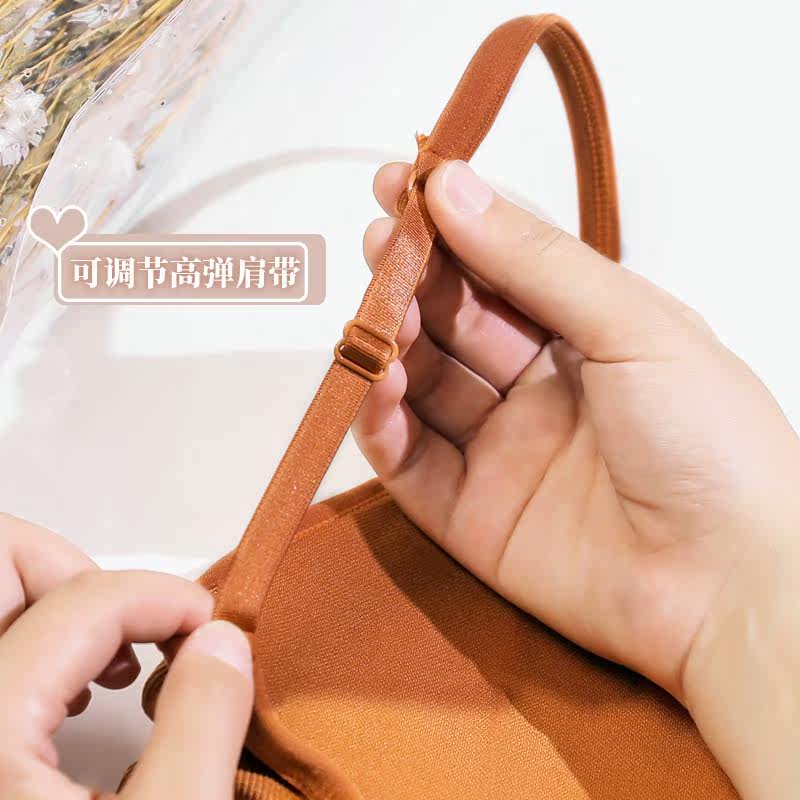 u型美背吊带网红爆款女新款裹胸 北极绒裕和抹胸