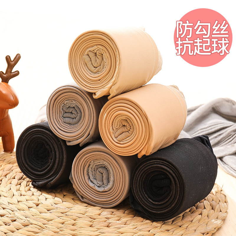 空姐灰光腿神器女春秋冬薄绒连裤袜 北极绒裕和短袜/打底袜/丝袜/美腿袜