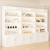 Cosmetic Display Cabinet Products Beauty Salon Medecine Glass Door Skin Care Products Shelf Multilayer Shelving