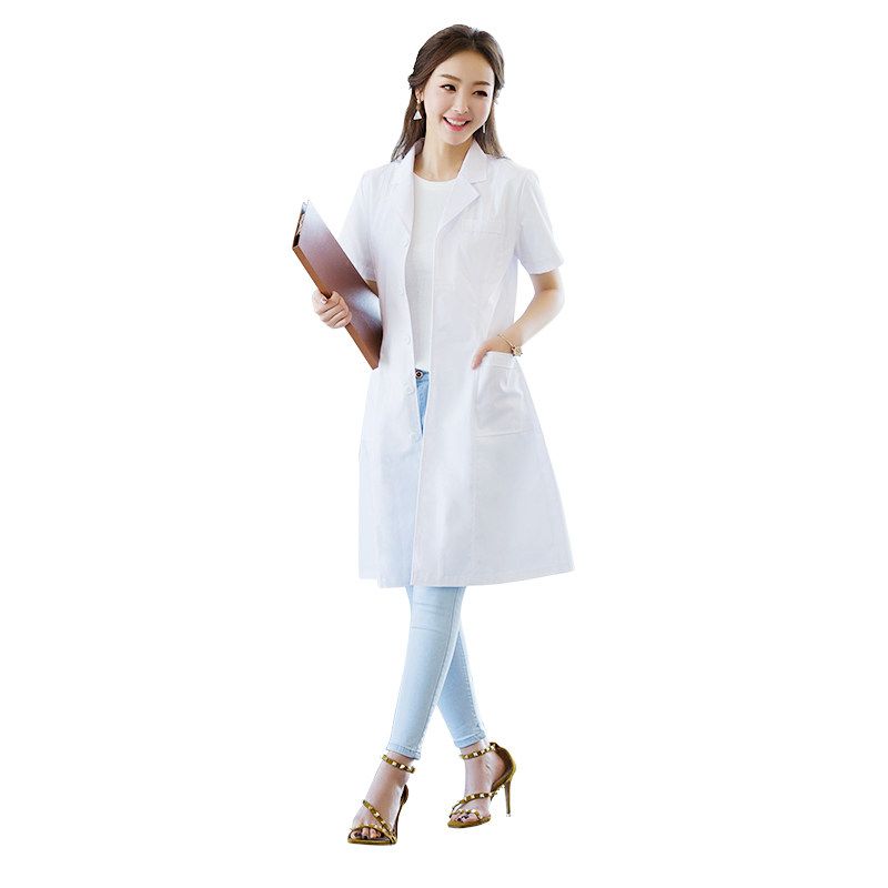 夏季女短袖长袖白大衣医师白大褂 妆思医护制服