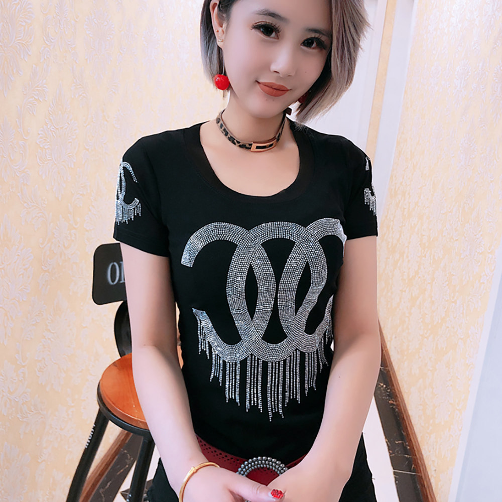 欧货蕾丝衫女半袖洋气2020夏季t恤 承裳韩T恤