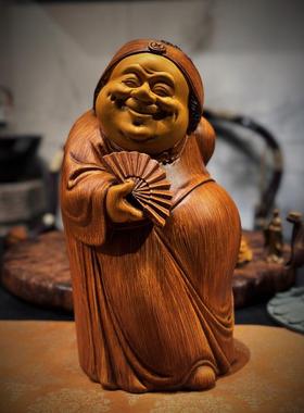 精致树脂摆件工艺品地主婆茶室摆件守财奴玄关家居茶空间人物玄关