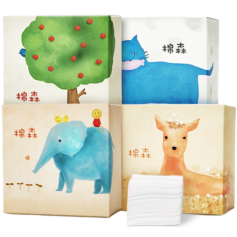 棉森湿敷木乃伊可拉伸脸部拍化妆棉 棉森美妆蛋/扑/海绵