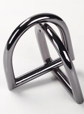 极简门洞交织创意摆件高级感几何样板间客厅书房书挡艺术软装饰品