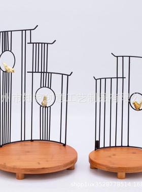 创意中式醉江南意境餐具高级酒店餐厅主题展示私房菜个性金属装饰