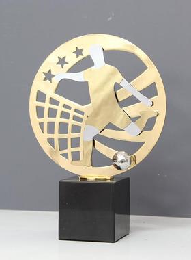 创意个性足球摆件装饰品比赛纪念品奖品样板间书房办公室工艺品