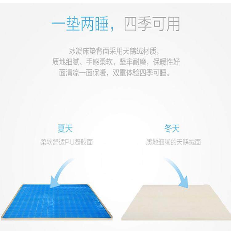 热销夏季凝胶床垫片冬暖夏凉两用软垫记忆棉床垫厂家礼品,淘宝优惠券,粉丝福利购,淘宝优惠卷
