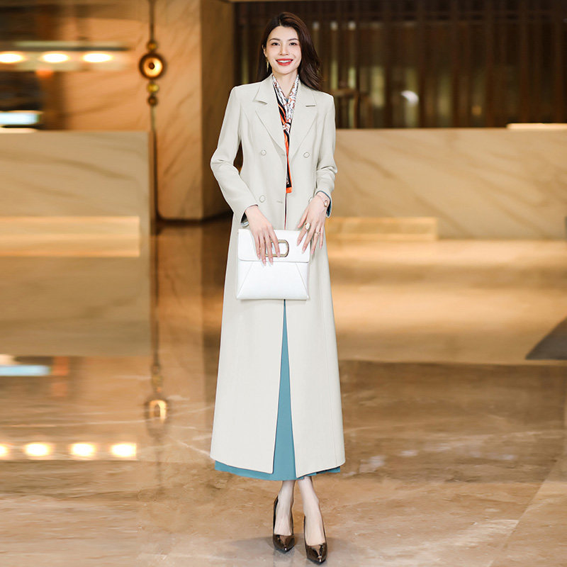 正式场合百搭中长风衣女2025春秋新款高级感气质显瘦高档外套502,淘宝优惠券,粉丝福利购,淘宝优惠卷