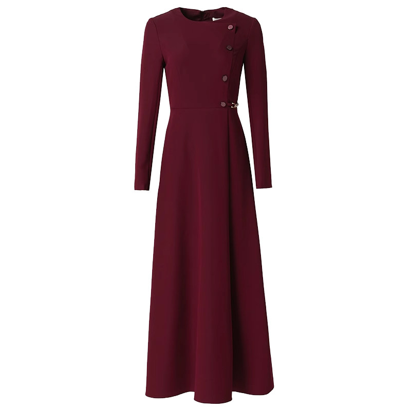 拉佰缇喜婆婆喜妈妈漂亮气质女连衣裙国庆秋季爆款气质显瘦中长裙