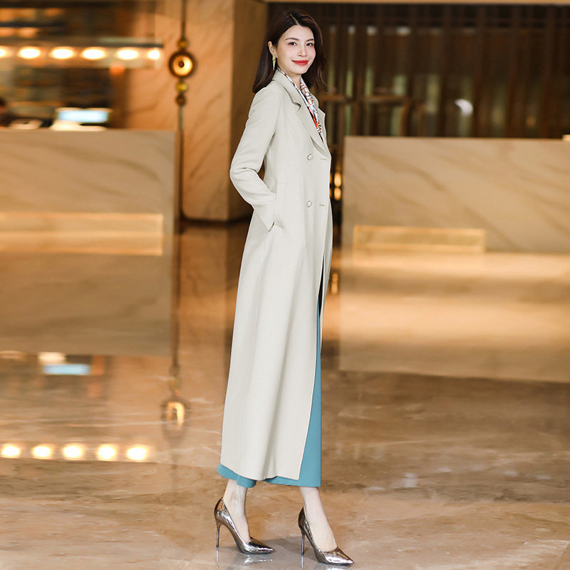 正式场合百搭中长风衣女2025春秋新款高级感气质显瘦高档外套502,淘宝优惠券,粉丝福利购,淘宝优惠卷