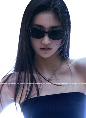 椭圆猫眼复古高级感太阳镜