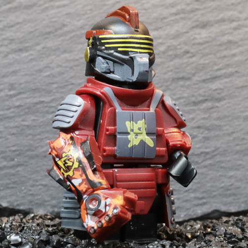 和平精英地铁逃生七级套火焰刀武器轩辕积木人仔手办适用乐高玩具 - 图2