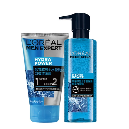 L'Oreal, очищающее молочко, тонер, крем, увлажняющий лосьон-крем, комплект для ухода за кожей, контроль жирного блеска