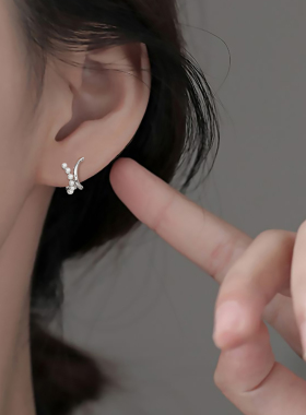 不规则无耳洞C形珍珠耳夹