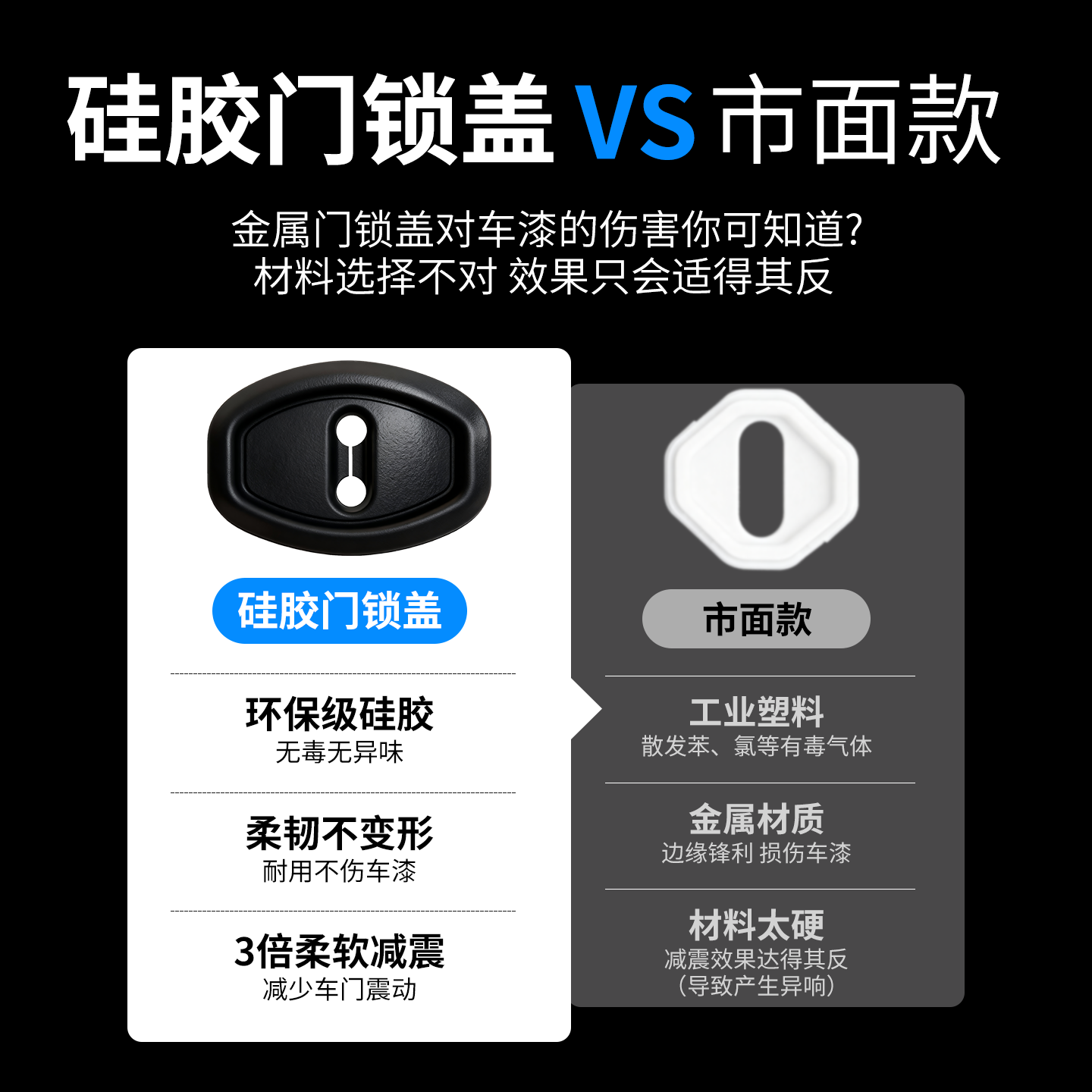 大众车门锁保护套盖扣迈腾速腾朗逸途岳探岳帕萨特硅胶减震缓冲垫,淘宝优惠券,粉丝福利购,淘宝优惠卷
